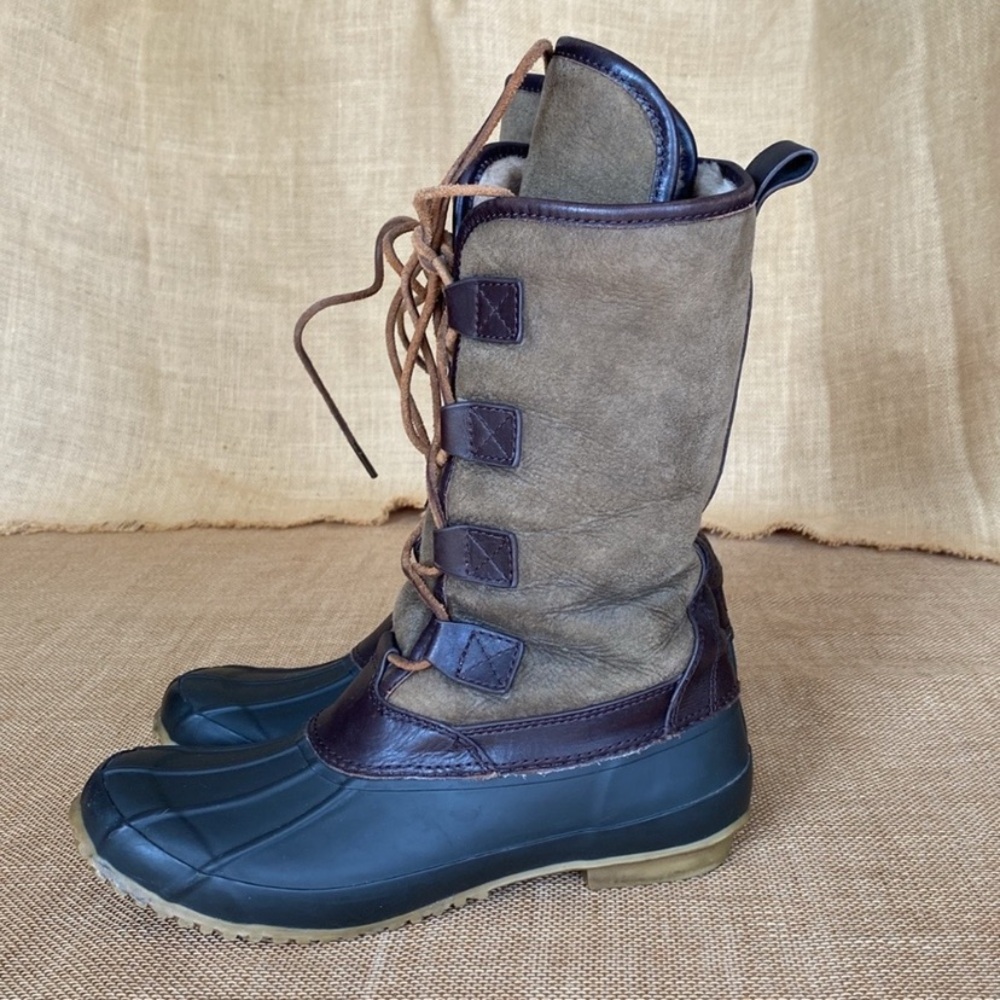 Tory Burch Argyll Lace up Shearling Lined Waterproof
Duck Boots